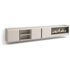 SKRAUT HOME Lowboard 315x50 cm Beige Holzwerkstoff