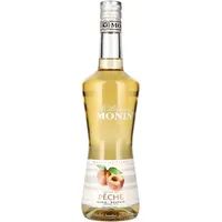 Monin Likör Pfirsich (1 x 0,7l) - für Cocktails Longdrinks Desserts mit 16 Prozent vol. - Erfrischend Fruchtig mit Sonnengereiftem Aroma