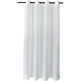 Kutti Metis Leinen Gr. 3, weiß, B:140cm H:225cm, Leinen, blickdicht, natürliche Leinen-Gardine, einfarbig, pflegeleicht, Basic