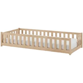 Kids Collective Bodenbett Natur Holz, 90x190 cm Kinder- & Jugendzimmer, Kindermöbel, Kinderbetten, Kindereinzelbetten