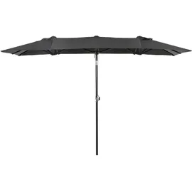Outsunny Sonnenschirm 150 x 295 cm Grau