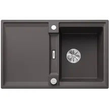 Blanco Adira 45 S rechts Einbau von Oben silgranit felsgrau Handbetätigung 780 x 500 mm