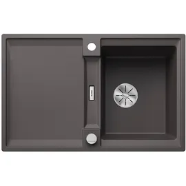 Blanco Adira 45 S rechts Einbau von Oben silgranit felsgrau Handbetätigung 780 x 500 mm
