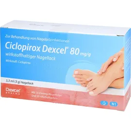 Dexcel Pharma Ciclopirox Dexcel 80 mg/g wirkstoffhalt.Nagellack 3,3 ml