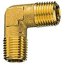 Riegler Winkelstück, außen/außen, R 1/4, SW 13, Messing blank