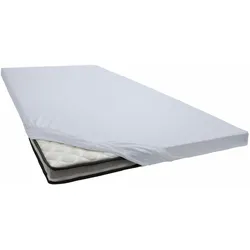 Spannbettlaken »Elasthan-Feinjersey Topper«, Aus 95% gekämmter Baumwolle und 5% Elastan, 577171-0 hellgrau 1 St.
