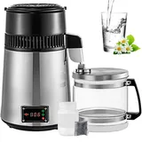 Vevor Wasser Destilliergerät SC-3 Profi Wasserdestiller aus Edelstahl, 750 W Leistung und 4 L Fassungsvermögen Wasserdestilliergerät, für Labors, Krankenhäuser, Büros, Destillationseffizienz 1L / h