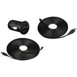 Transcend TS-DPL3 Auto-Ladegerät für DrivePro, Schwarz (USB Typ A zu Micro B) - TS-DPL3