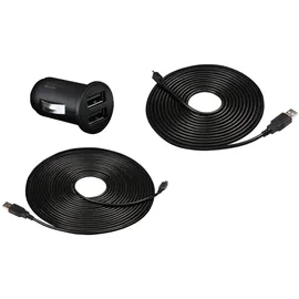 Transcend TS-DPL3 Auto-Ladegerät für DrivePro, Schwarz (USB Typ A zu Micro B) - TS-DPL3