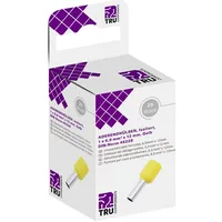 TRU Components T1904C057 Aderendhülse 6 mm2 Teilisoliert Gelb 25