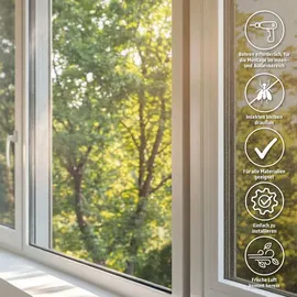 cocoon home concepts Insektenschutzrollo mit Kassette 60 x 150 cm Weiß