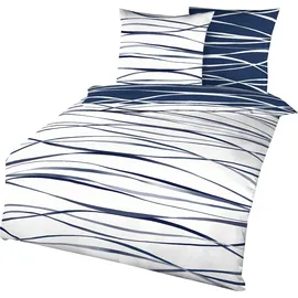 KAEPPEL Motion Mako-Satin marine 155 x 220 cm + 80 x 80 cm