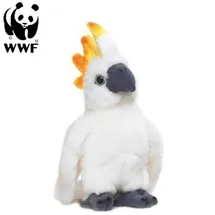WWF Plüschtier Kakadu Papagei (mit Sound, 14cm) lebensecht Kuscheltier Stofftier