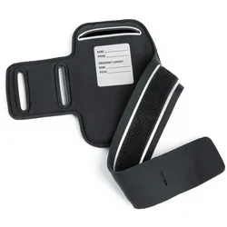 Arendo Smartphone-Tragegurt, Fitness Armband für 4,7` Smartphones, Schlüsselfach, Reflektorstreifen