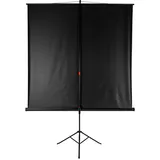 Tectake tectake® Beamer-Leinwand, ausziehbar, verschiedene Formate, Doppelschicht-Gewebetuch, faltenfrei