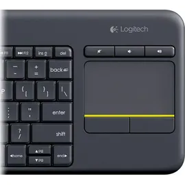 Logitech K400 Plus Wireless Touch Keyboard DNK/FIN/NOR/SWE schwarz