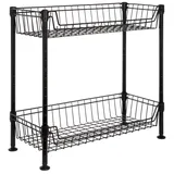 Onvaya ONVAYA® Küchenregal stehend aus Metall, Küchen-Organizer schwarz