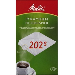 Melitta® Pyramiden-Filterpapier 202 S, weiß, 1 Packung = 100 Stück