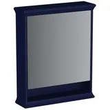 Vitra Valarte LED-Spiegelschrank 63 cm 1 Tür Türanschlag links, stahlblau, lackiert