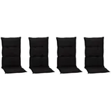 BEO Sitzauflage 4 St. 120 x 50 x 5 cm anthrazit