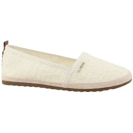 Tom Tailor Damen 7490090015 flacher Slipper, cream 38 - 38
