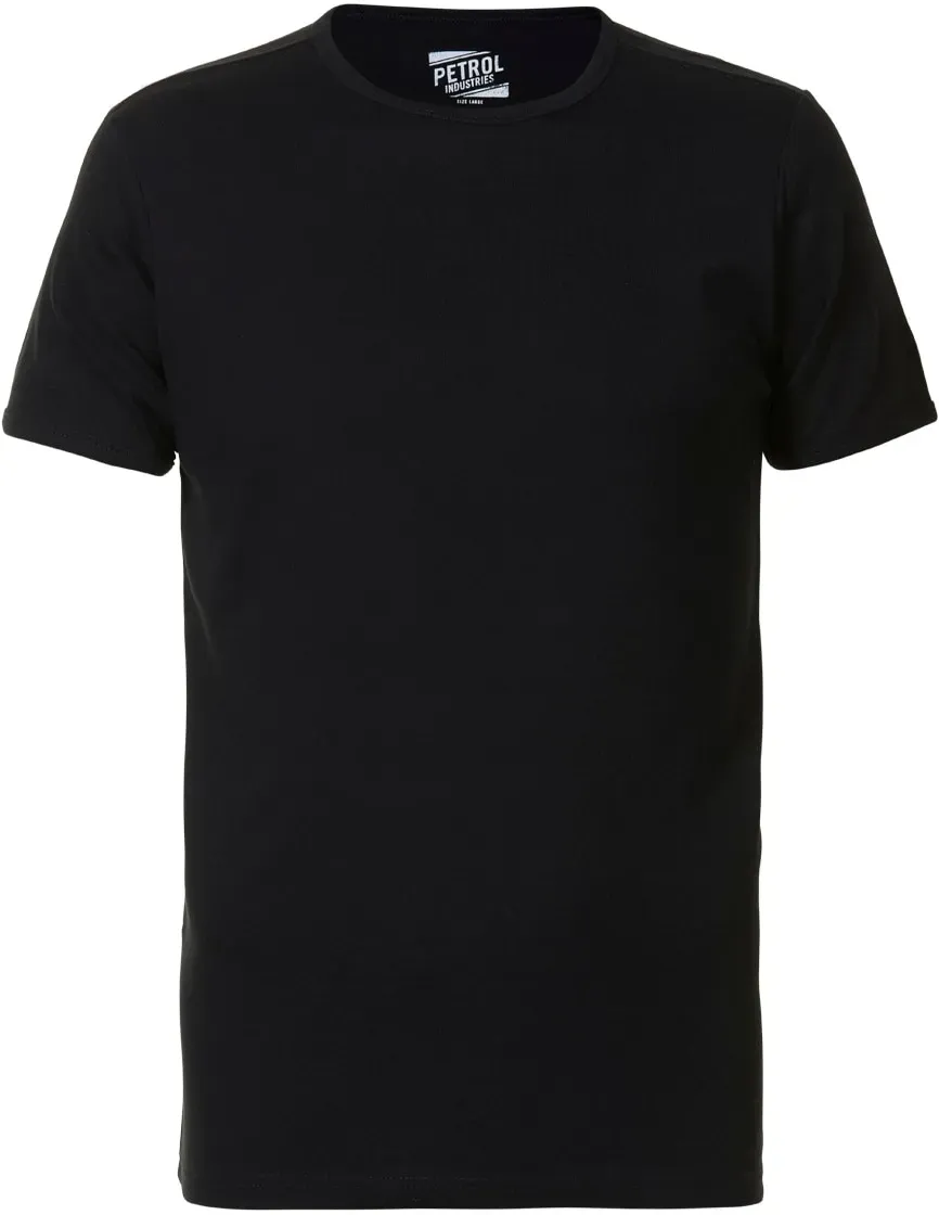 T-Shirt PETROL INDUSTRIES, Herren, Gr. M, schwarz, Obermaterial: 100% Baumwolle, normal, Rundhals, Shirts T-Shirt, must-have