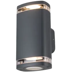 KANLUX WANDLEUCHTE ZEVI GRAU MIT FENSTER UP/DOWN IP54