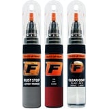 FIRANTO Lackstift Autolack Reparaturset für Seat LS3X Rojo Rubi - 3-in-1 Autolack Kratzer Reparaturstift 15ml Grundierung, Klarlack