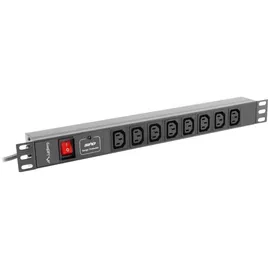 LANBERG Steckdosenleiste 2 m Schwarz 8 St.