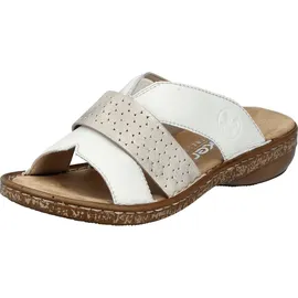 Rieker Damen Sandalen für Damen, weiß, 42 EU