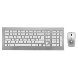 Cherry DW 8000 Wireless Tastatur DE Set weiß/silber