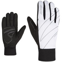 Ziener Damen UNICA Langlauf/Nordic/Crosscountry-Handschuhe | Soft-Shell Winddicht Atmungsaktiv, white, 8,5