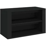 vidaXL Schuhregal 75 x 35 x 45 cm schwarz