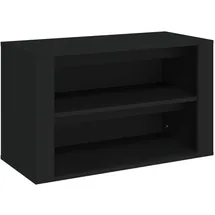vidaXL Schuhregal 75 x 35 x 45 cm schwarz