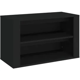 vidaXL Schuhregal 75 x 35 x 45 cm schwarz
