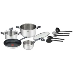 Tefal Topf- und Pfannenset Daily Cook G713SB74 aus Edelstahl, 11-tlg.