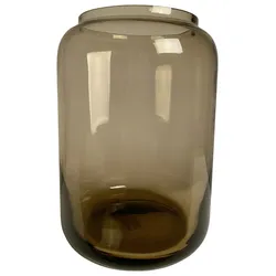 Vase Wolga in Taupe