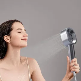 ideoon Ideoon, Duschbrause, 3-in-1 Duschkopf mit Bürste, Schwamm und Wasserspar Funktion - 2 x Premium-Wasserfilter - Wellness Brause für Ihr Spa-Erlebnis