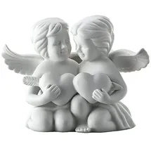 Rosenthal Engelpaar mit Herz Weiss Matt 8 cm