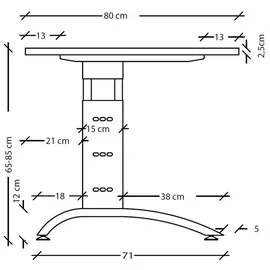 bümö Eckschreibtisch 200x120 cm Weiß