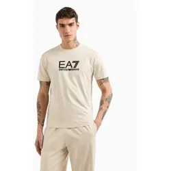 EA7 für Herren. 7M000224_AF10375 Sichtbarkeit T-shirt beige (L), Lässig, Baumwolle, Kurzarm