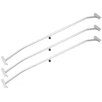 BITUXX Anhängerplane 3er Set Planenbügel Alu für Flachplanen 100 - 170 cm
