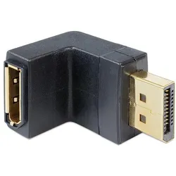 DeLOCK Adapter DisplayPort Stecker zu DisplayPort Buchse gewinkelt unten