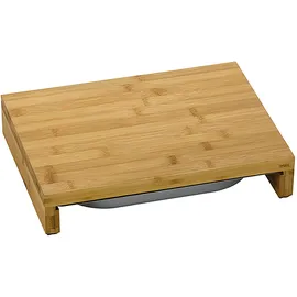 Kela Schneidebrett Kenina, Bambus, hellbraun, mit Auffangschale, 12552