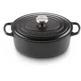 Le Creuset Signature Bräter 31 cm oval schwarz glänzend