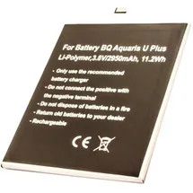 AccuCell Akku passend für den BQ Aquaris U Akku 3080 Aquaris U Lite, Aquaris U Plus