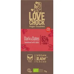 Lovechock Dark & Dates Tafelschokolade bio