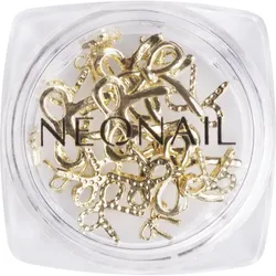 NEONAIL Nail Art 3D Bows Dekoration für Nägel Farbton Gold 1 St.