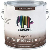 Caparol Capadur ImprägnierLasur 3 in 1 gegen Fäulniss und Bläue Größe 2,5 LTR, Farbe palisander