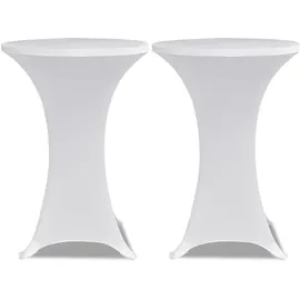 deluke Stehtischhusse AMAU Weiß Ø 70 cm 4er Set